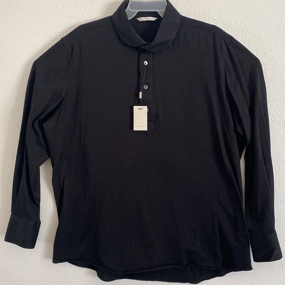 SUIT SUPPLY Custom Made Classic Black Men's Polo Shirt - Picture 1 of 9